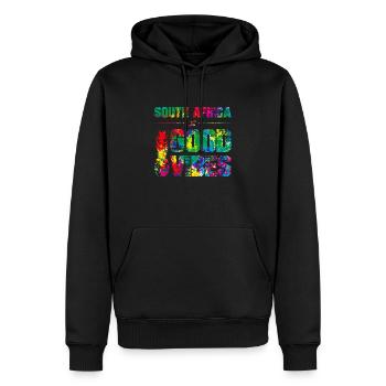 south africa good vibes - Männer Premium Bio Hoodie - Schwarz - Vorne - Nico (187cm)