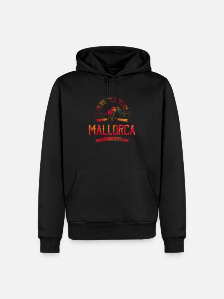 mallorca design - Männer Premium Bio Hoodie - Schwarz