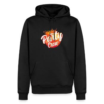 party crew colors - Männer Premium Bio Hoodie - Schwarz - Vorne - Nico (187cm)