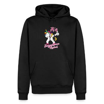 unicorn jga junggesellinnen - Männer Premium Bio Hoodie - Schwarz - Vorne - Nico (187cm)