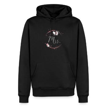circle_mrs - Sweat à capuche Premium bio Homme - noir - Devant - Nico (187cm)