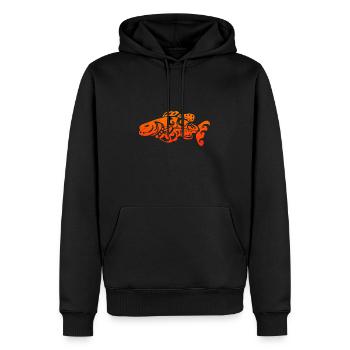 Maori Fish Tribal Tattoo Organe Geschenkidee - Männer Premium Bio Hoodie - Schwarz - Vorne - Nico (187cm)