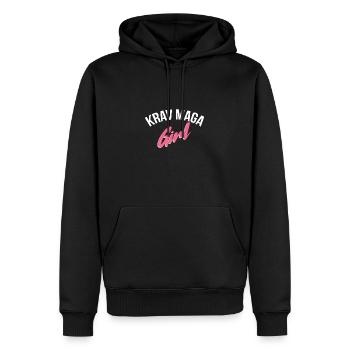 Krav Maga Girl Self Defense Martial Arts Geschenk - Männer Premium Bio Hoodie - Schwarz - Vorne - Nico (187cm)