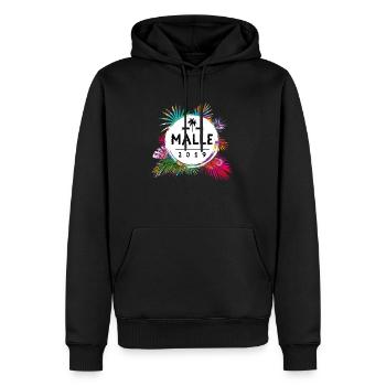 malle 2019 bunt - Männer Premium Bio Hoodie - Schwarz - Vorne - Nico (187cm)