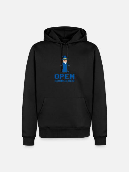 Entwickler Open Sourcerer Lustige Geschenkidee - Männer Premium Bio Hoodie - Schwarz