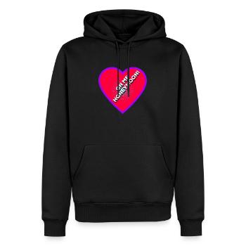 Auf mich Flitterwochen! - Männer Premium Bio Hoodie - Schwarz - Vorne - Nico (187cm)