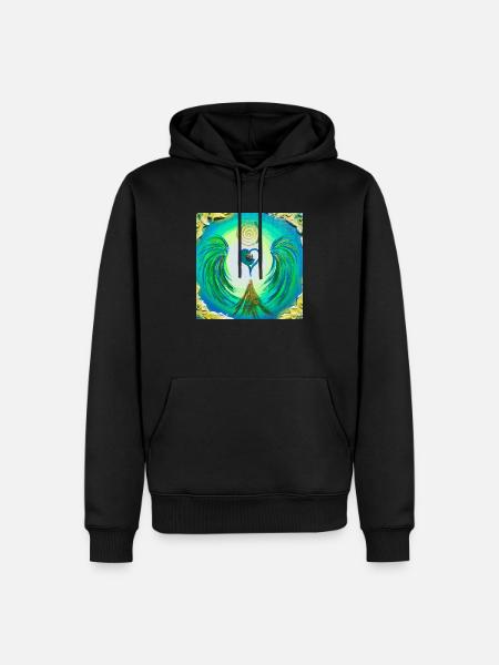 Herzgel of acceptance - Men’s Premium Organic Hoodie - black