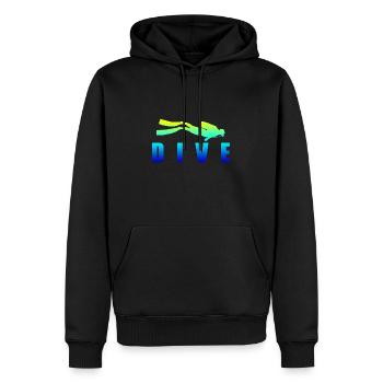 Diving DIVE Scuba Diving Diver idée cadeau - Sweat à capuche Premium bio Homme - noir - Devant - Nico (187cm)