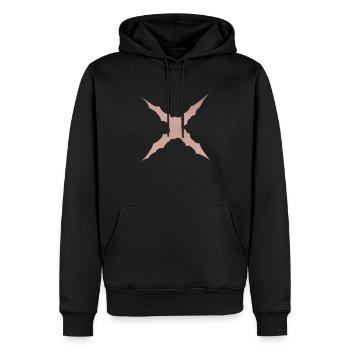 Luffy Scar - Sweat à capuche Premium bio Homme - noir - Devant - Nico (187cm)