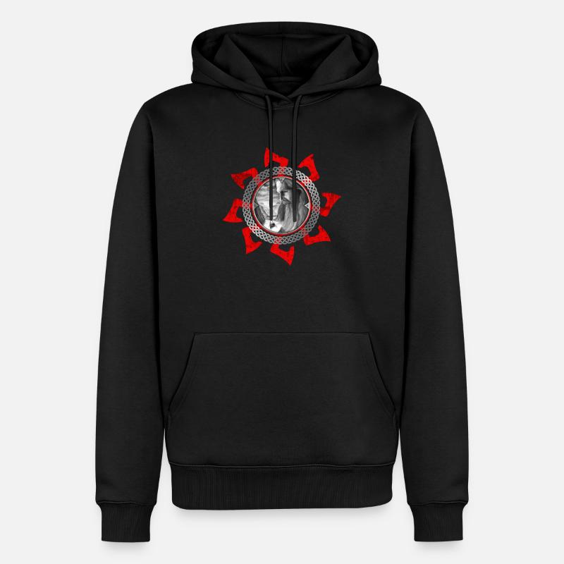Vikings - Sweat à capuche Premium bio Homme - noir