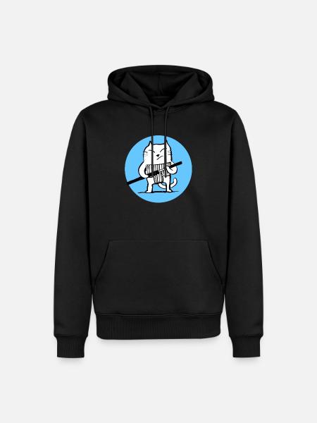 momoneko panties - Men’s Premium Organic Hoodie - black