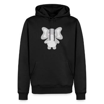 Elephant - to design yourself - Men’s Premium Organic Hoodie - black - Front - Nico (187cm)