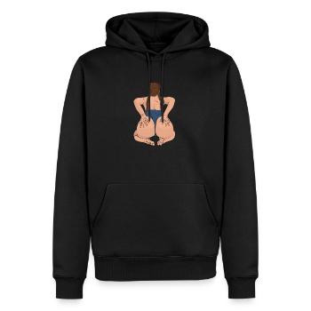 Sexy Ass Body Positivity beautiful Comic body - Männer Premium Bio Hoodie - Schwarz - Vorne - Nico (187cm)