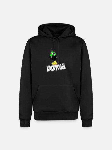 Kackvogel - Männer Premium Bio Hoodie - Schwarz