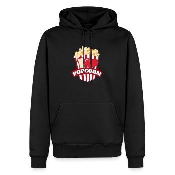 I Love Popcorn Kids Idée cadeau drôle - Sweat à capuche Premium bio Homme - noir - Devant - Nico (187cm)