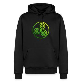 Keltisches Symbol Weibliche Macht Triskelion Gift - Männer Premium Bio Hoodie - Schwarz - Vorne - Nico (187cm)