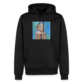Rubens - Sweat à capuche Premium bio Homme - noir - Devant - Nico (187cm)