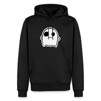 Fantôme mignon va bien - Sweat à capuche Premium bio Homme - noir - Devant - Nico (187cm)
