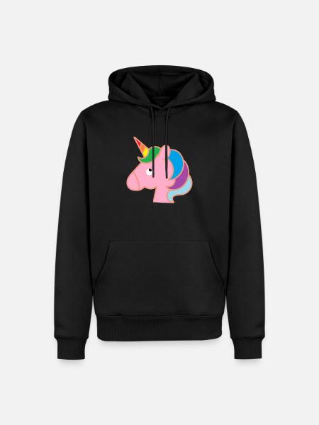 Pony - Men’s Premium Organic Hoodie - black
