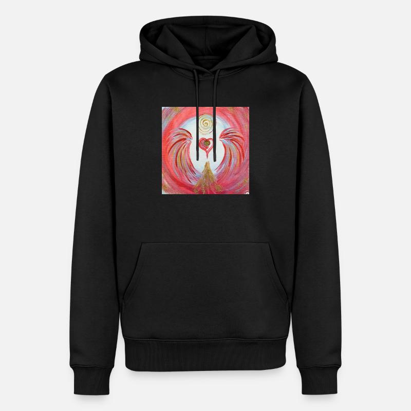 Herzengel der Sichtbarkeit - Männer Premium Bio Hoodie - Schwarz