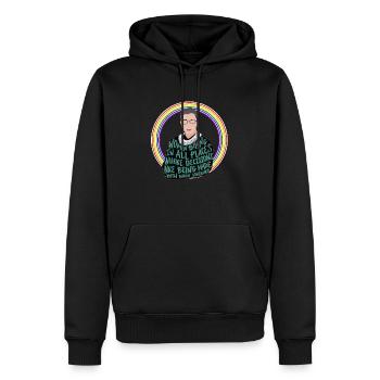 Politik USA Demokraten - Männer Premium Bio Hoodie - Schwarz - Vorne - Nico (187cm)