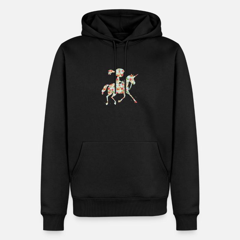 Pilote de poney - Sweat à capuche Premium bio Homme - noir