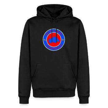 Mecklenburg-Vorpommern Wappen - Männer Premium Bio Hoodie - Schwarz - Vorne - Nico (187cm)