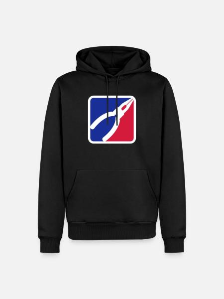 Pliers tool logo - Men’s Premium Organic Hoodie - black