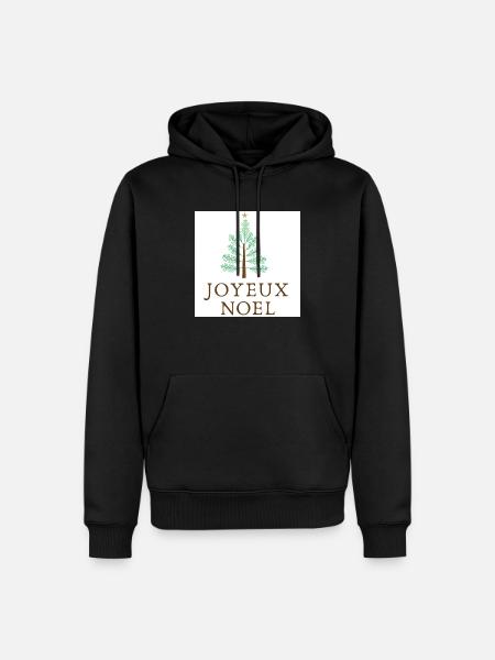 JOYEUX NOEL - Sweat à capuche Premium bio Homme - noir