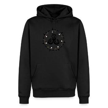Kreis fest noz triskel - Männer Premium Bio Hoodie - Schwarz - Vorne - Nico (187cm)