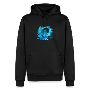 Double Exposure Kite Surfing Retro Geschenk - Männer Premium Bio Hoodie - Schwarz - Vorne - Nico (187cm)