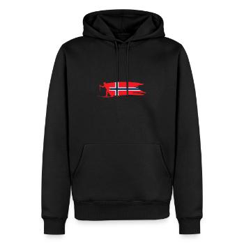 Ski Langlauf Skifahren Norwegen Skifahrer Geschenk - Männer Premium Bio Hoodie - Schwarz - Vorne - Nico (187cm)