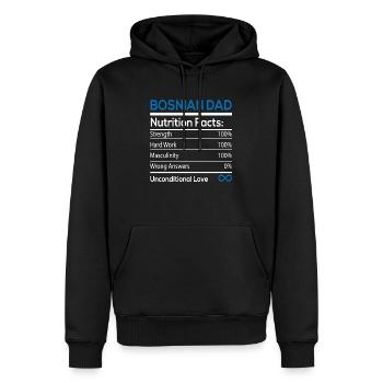 Babo Nutritional facts BytheManzanitas - Männer Premium Bio Hoodie - Schwarz - Vorne - Nico (187cm)