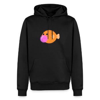 Chewing-gum enfants drôle idée de cadeau - Sweat à capuche Premium bio Homme - noir - Devant - Nico (187cm)