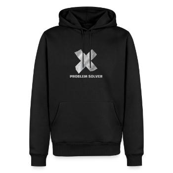 Duck Tape Problem Solver Funny Gift Idea - Men’s Premium Organic Hoodie - black - Front - Nico (187cm)