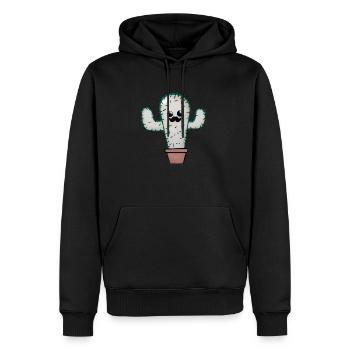 cactus man - Men’s Premium Organic Hoodie - black - Front - Nico (187cm)