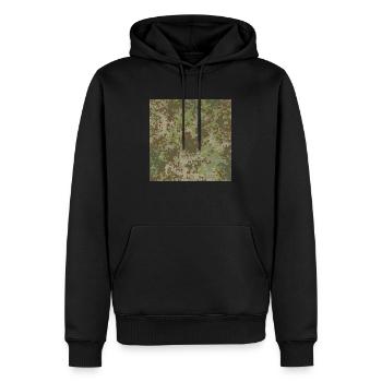 Multitarn flecktarn Deutschland Motiv - Männer Premium Bio Hoodie - Schwarz - Vorne - Nico (187cm)