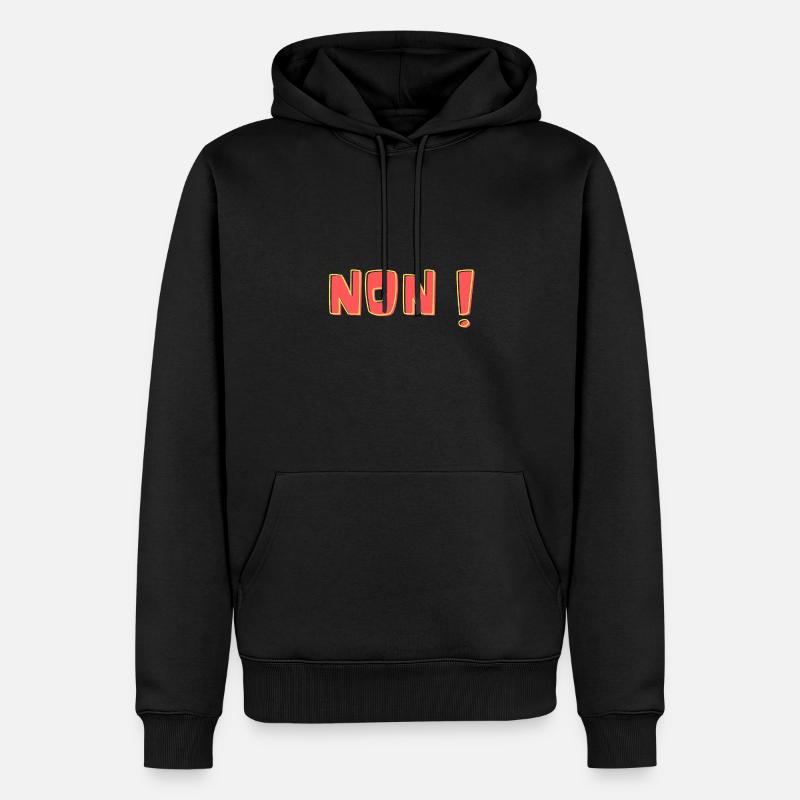 Non ! - Sweat à capuche Premium bio Homme - noir