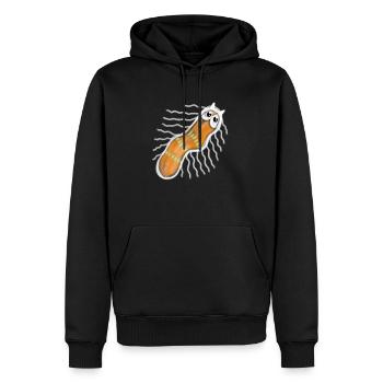 Mikroskopischer bakterieller Bug - Männer Premium Bio Hoodie - Schwarz - Vorne - Nico (187cm)