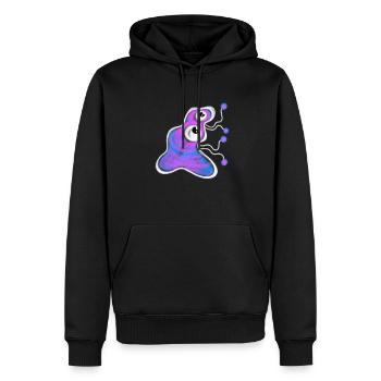 Bacterial Germ Doodle - Men’s Premium Organic Hoodie - black - Front - Nico (187cm)