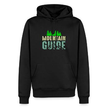 Mountain Guide - Männer Premium Bio Hoodie - Schwarz - Vorne - Nico (187cm)