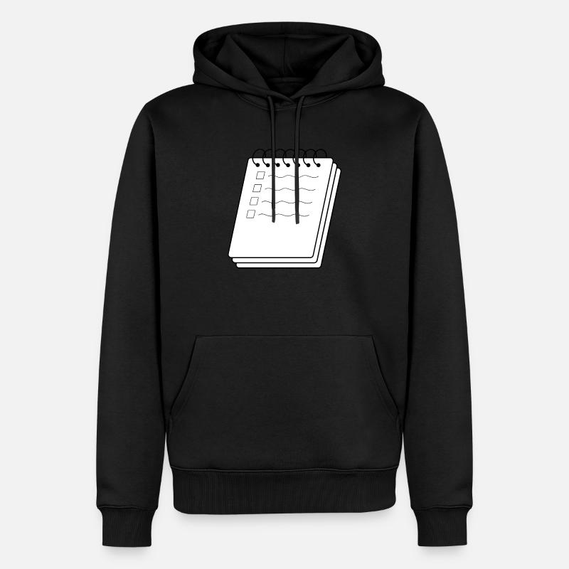 Heft - Männer Premium Bio Hoodie - Schwarz