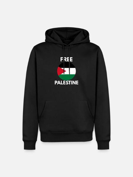 Libérer la Palestine - Sweat à capuche Premium bio Homme - noir