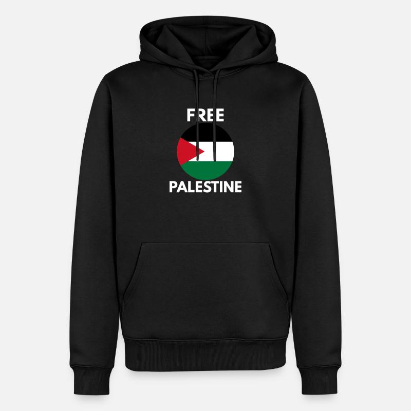 Freies Palästina - Männer Premium Bio Hoodie - Schwarz
