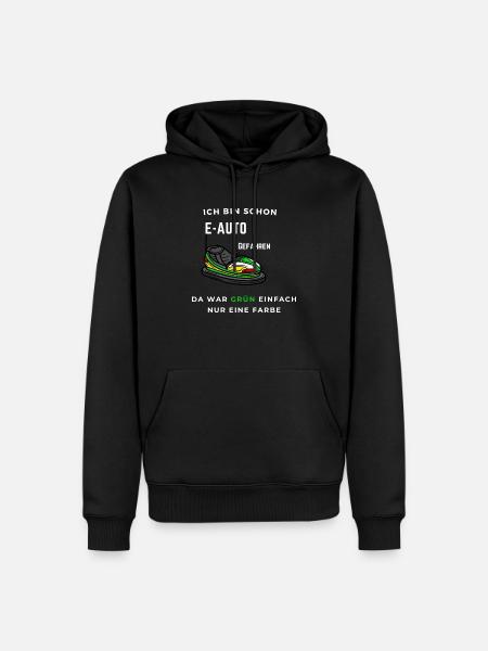 E-Auto Autoscooter Elektroauto - Männer Premium Bio Hoodie - Schwarz