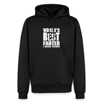 Weltbeste Farter - Männer Premium Bio Hoodie - Schwarz - Vorne - Nico (187cm)
