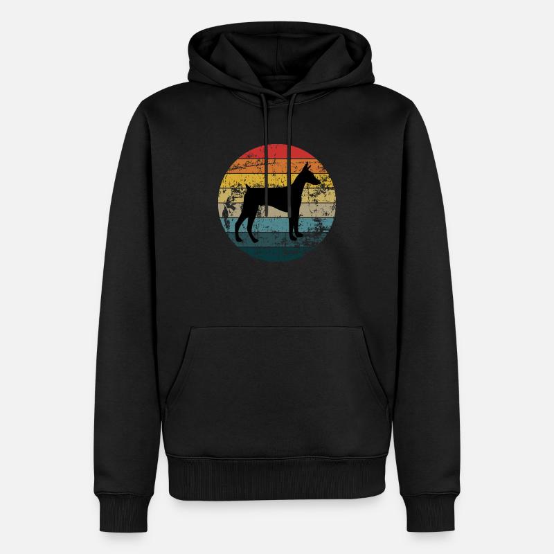 Dobermann - Männer Premium Bio Hoodie - Schwarz