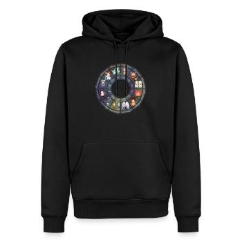Chibi Zodiac - Männer Premium Bio Hoodie - Schwarz - Vorne - Nico (187cm)