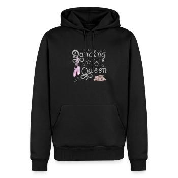 Dancing queen-Silver - Männer Premium Bio Hoodie - Schwarz - Vorne - Nico (187cm)
