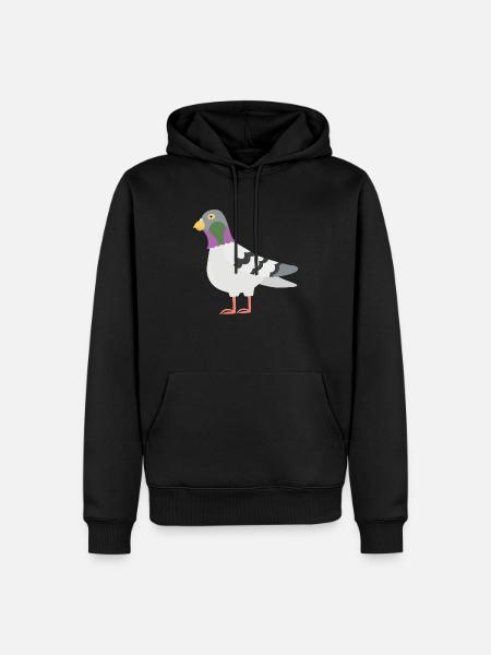 Pigeon - Sweat à capuche Premium bio Homme - noir